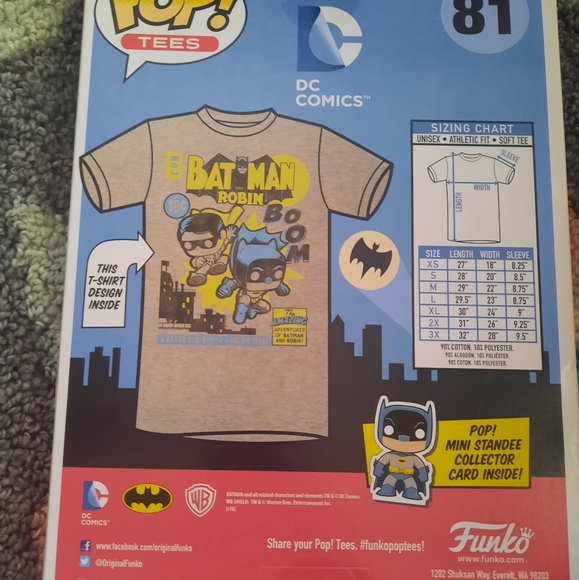 FUNKO POP TEES BATMAN & ROBIN - Picture 2 of 2